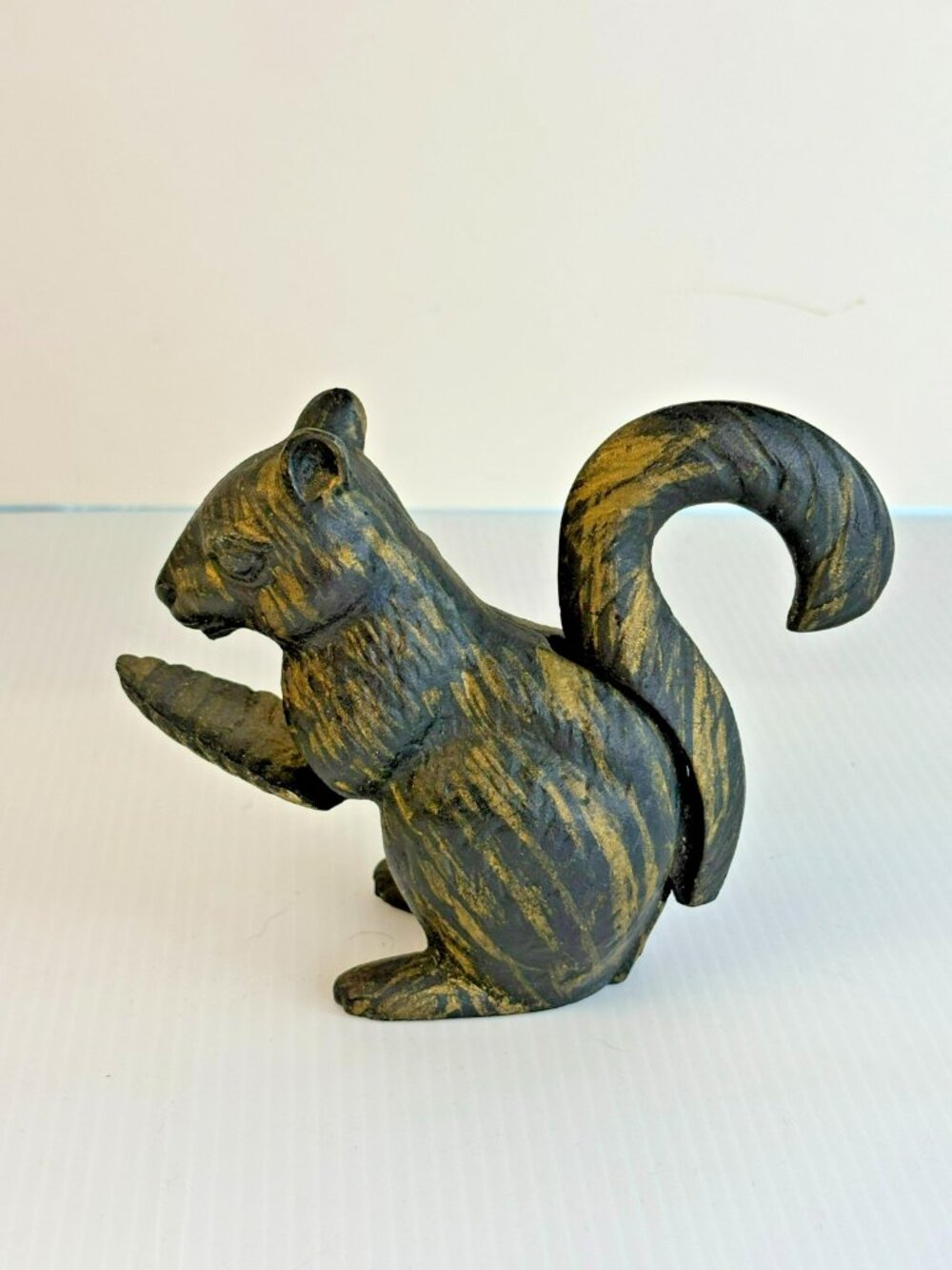 Vintage Cast Iron Squirrel Nutcracker 4.75" Tall Nut Cracker